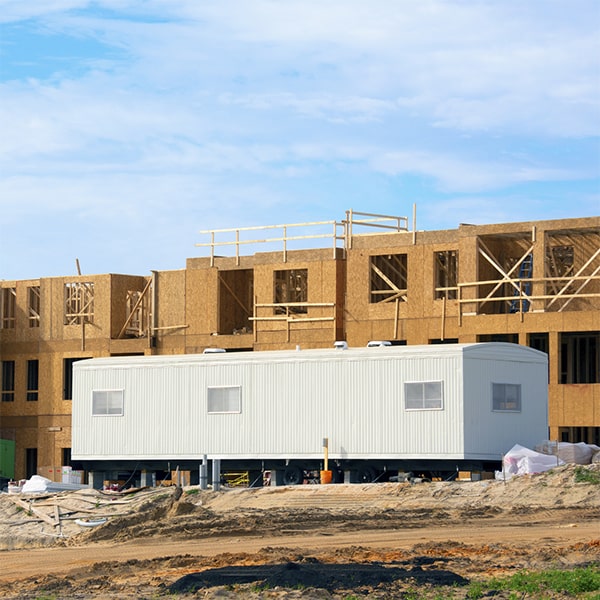 construction site office trailers can be delivered to a job site within a few days of a rental agreement being finalized